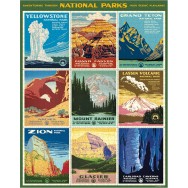 National Parks Posters Vintage Pussel 1000 bitar